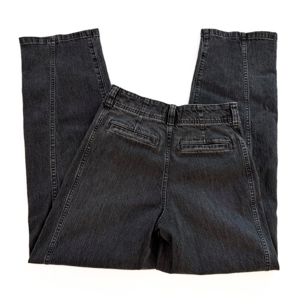Madewell Jeans Womens 25 Washed Black Tapered Denim Trousers High Rise - Picture 11 of 11